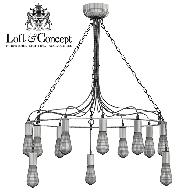 Люстра Blood Wire Chandelier Black 12 — Скачать
