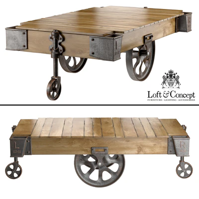 FACTORY CART COFFEE TABLE — Ver 2