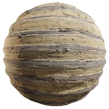 old plastered log wall 001 — download