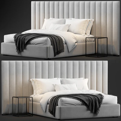 RH Modena Vertical Channel Extended Platform Bed 2 — Вид 1