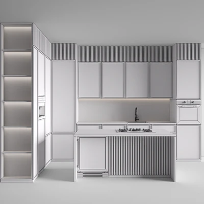 Kitchen Modern 131 (Corner Kitchen) — Ver 5