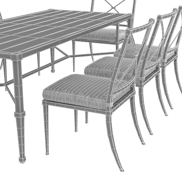 Restoration Hardware Trousdale table and chairs — Скачать