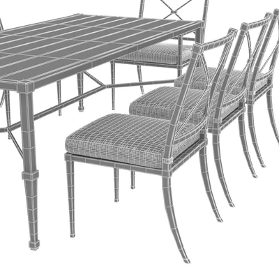 Restoration Hardware Trousdale table and chairs — Вид 4