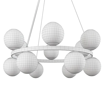Bubbles brass ring pendant light — Вид 2