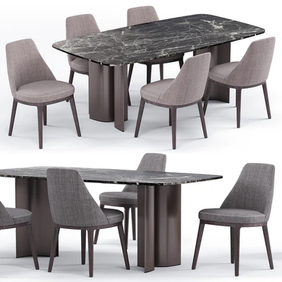 Lucylle dining chair and Gullwing table - Lema — Ver 1