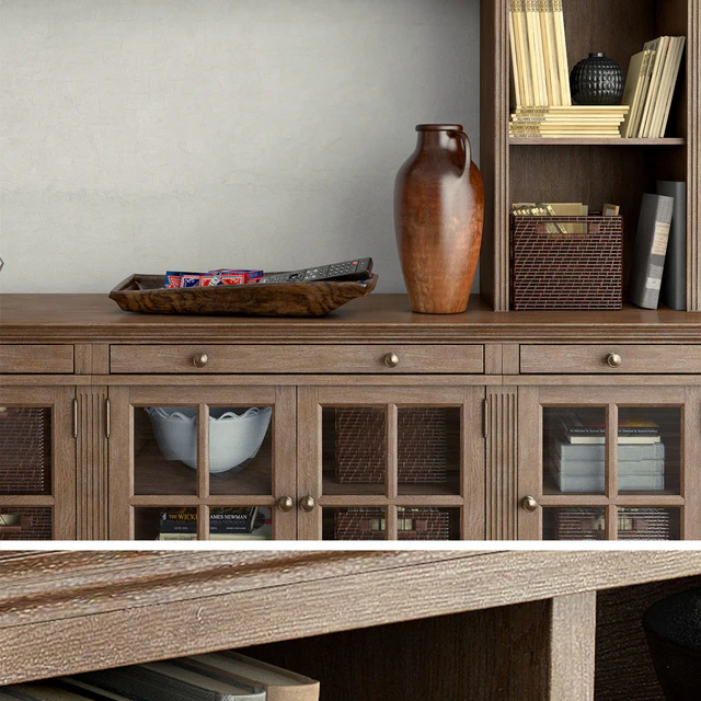 Pottery barn LIVINGSTON MEDIUM MEDIA SUITE WITH GLASS DOORS — Скачать