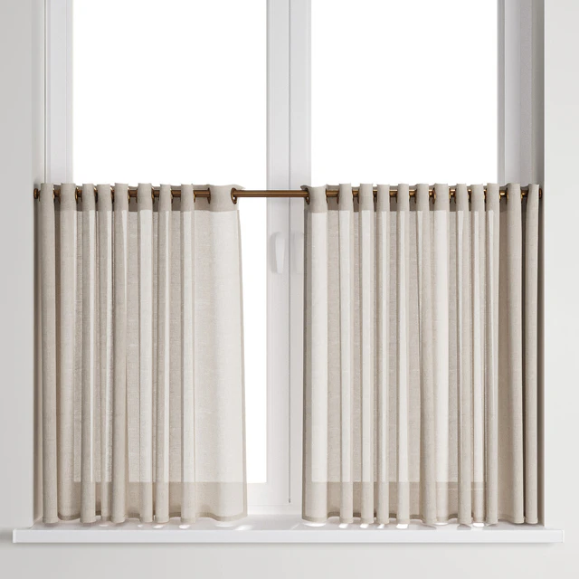 Curtain 54/ Шторы короткие на кольцах — Скачать
