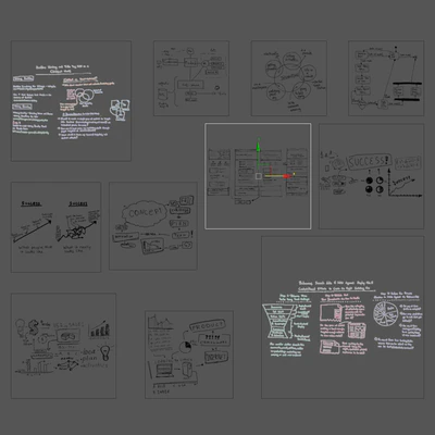 Whiteboard Notes & Stickers Set 2 — Ver 6