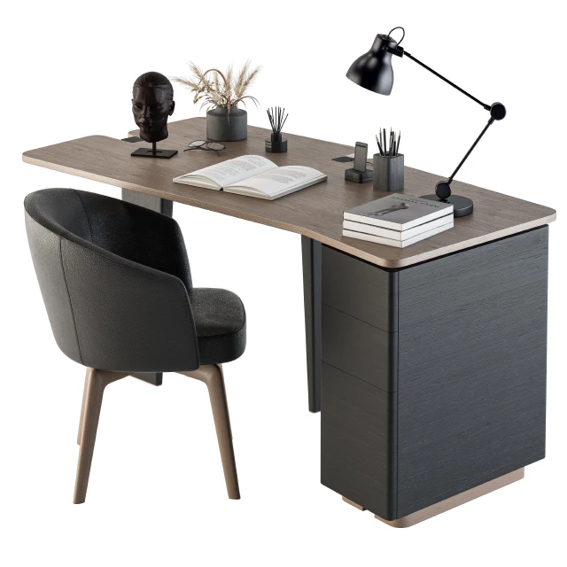 Minotti Jacob Writing Desk - Office Set 156 — Скачать