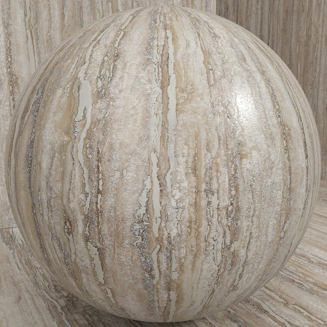 Material (seamless) - stone, travertine set 123 — Descargar