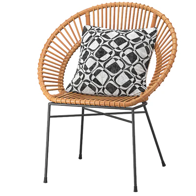 Rattan Accent Chair Natural Sarita — Ver 5