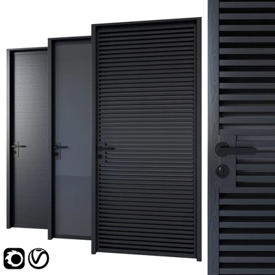Black modern doors — Вид 1