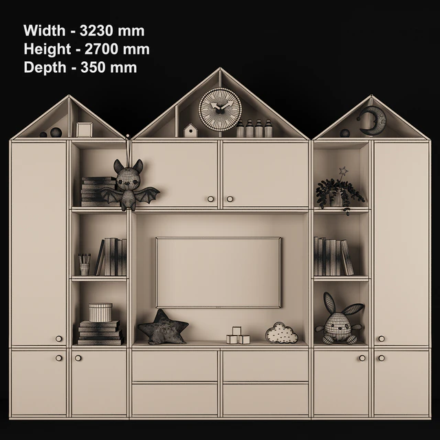 Furniture composition for children's room 73 — Descargar