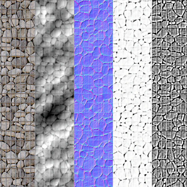 Stone gabion seamless texture — Скачать