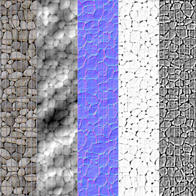 Stone gabion seamless texture — Вид 2