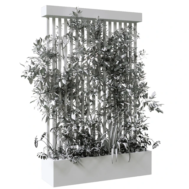 vertical plant in box set 124 — Descargar