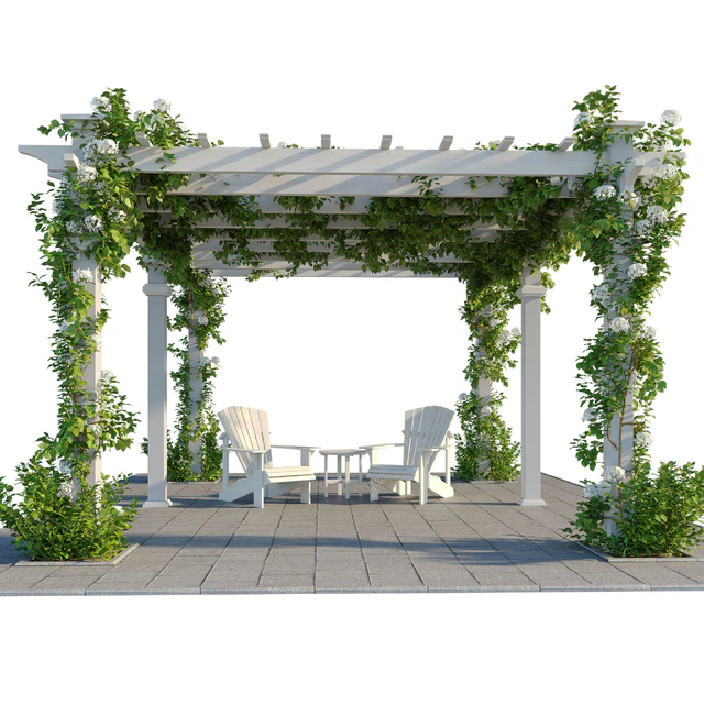 Pergola with Hydrangea — Descargar