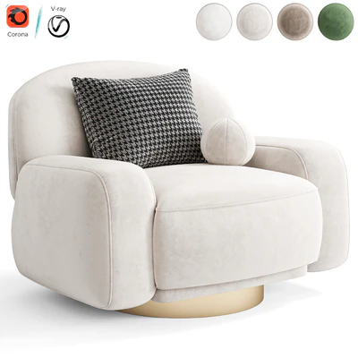 Swivel Chair Unide by Eichholtz — Ver 6