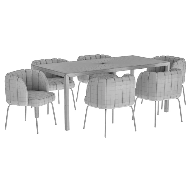 Douna Dining Chair and Hiba Table — Descargar