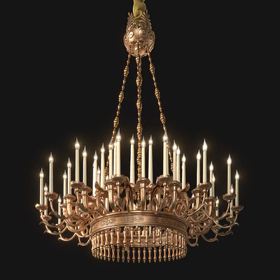 White House Red Room Chandelier 1805 — Ver 1