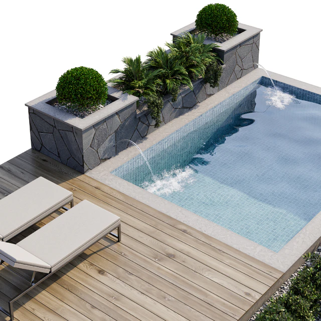 Backyard and Landscape with Pool 12 — Descargar