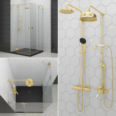 Душевые кабины и двери Radaway | Essenza gold — Вид 4