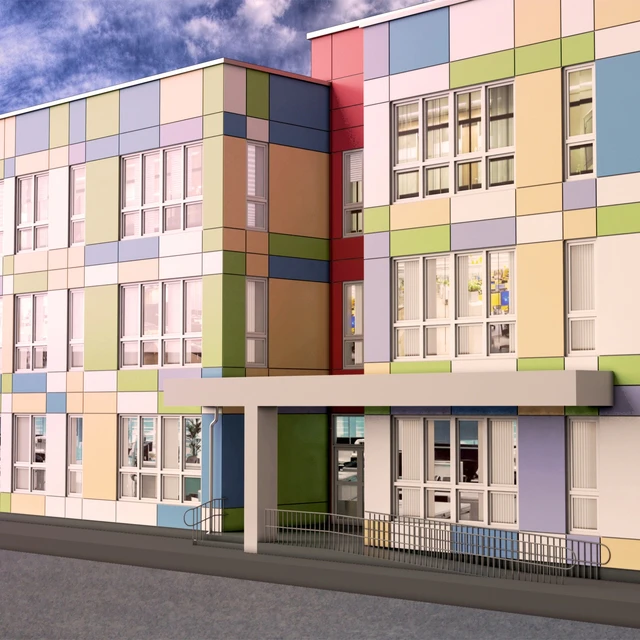 Building of pre-school educational institution — Descargar