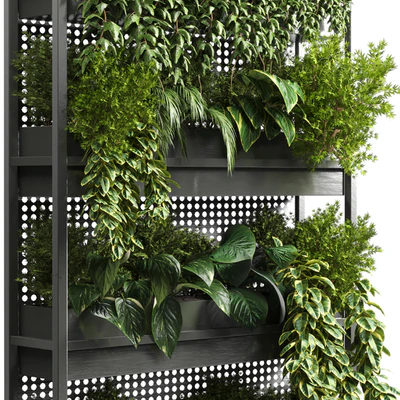 Indoor plant-plant stand metal vase 07 — Вид 4