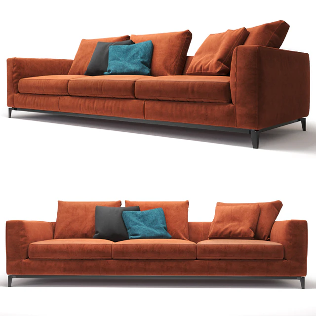 Диван Minotti Andersen 3-х местный — Скачать