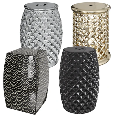Set 2 of ceramic stools — Ver 1