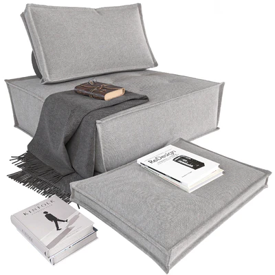 poufe and book set 01 — View 1