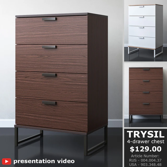 IKEA TRYSIL 4-drawer chest — Descargar