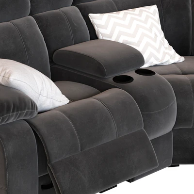 5-Seater Corner Sofa with Chaise and Foot lift — Ver 3