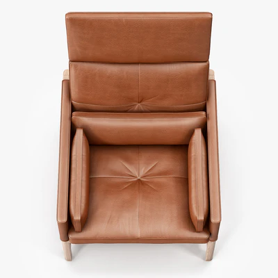 BassamFellows High Back Lounge Chair — Вид 3