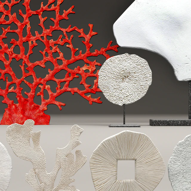 coral set, коралл, набор, декор, статуэтки — Скачать