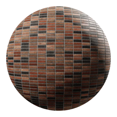sandfaced stack bond brick wall texture multicolored — View 1