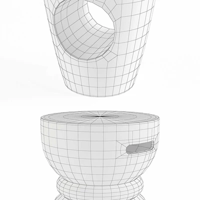 Concrete Stool Set — Вид 3