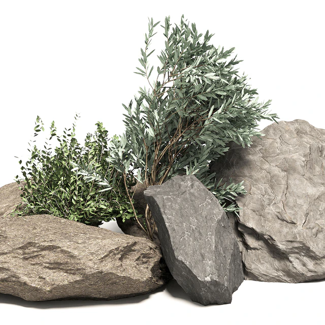 Stone + Bush Pack 6 — Descargar
