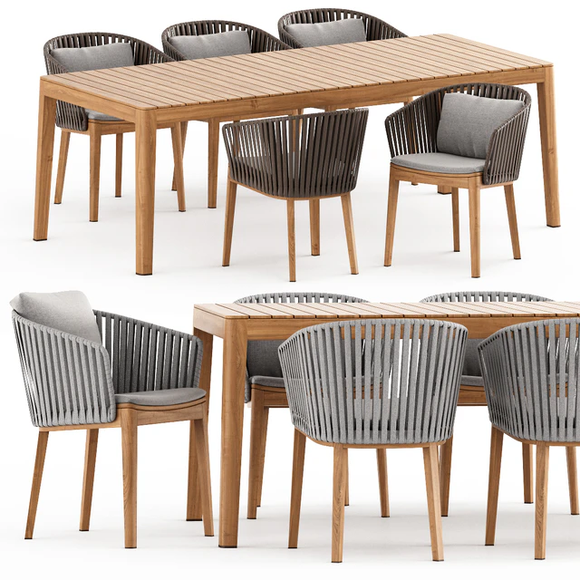 MOOD Chair, MOOD Table by Tribu — Скачать
