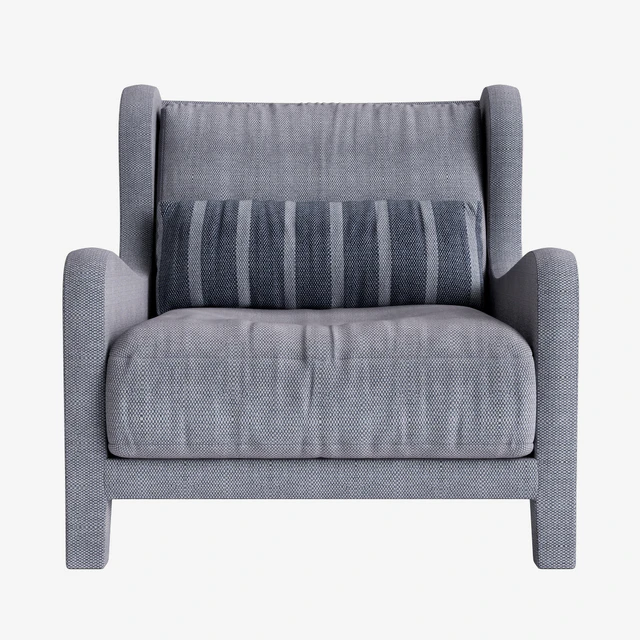 Кресло и пуф Armchair Foster Soft Meridiani h90 x l88 x d97 — Скачать