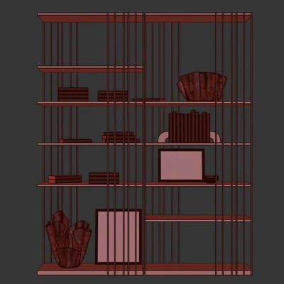 Shelving Arsenal Rovere Bruciato by Cattelan Italia — View 4
