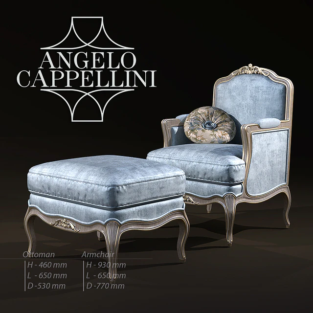 Angelo Cappellini  Armchair ottoman — Скачать