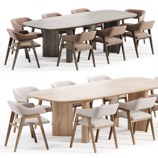 Chelsea chair and Geometric Table — Скачать