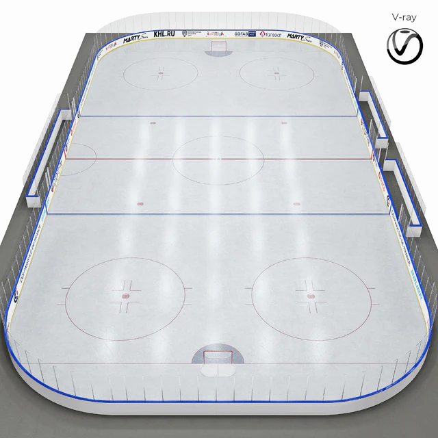 Hockey box 30x60 m. with KHL markings — Descargar