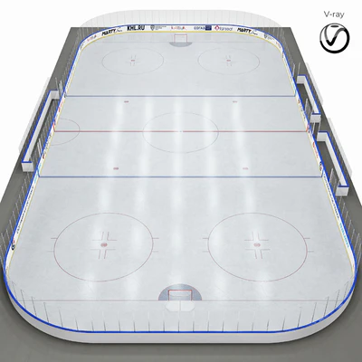 Hockey box 30x60 m. with KHL markings — Ver 6
