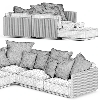 EDDY OUTDOOR SOFA 2 by FLEXFORM — Ver 4