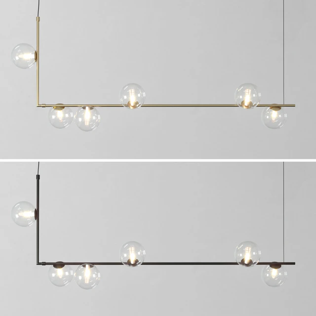 KENDRA Hanging Light black & gold — Скачать