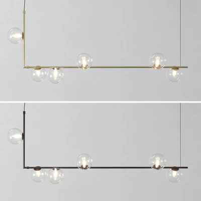 KENDRA Hanging Light black & gold — Вид 1