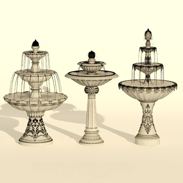 Garden fountain set — Скачать