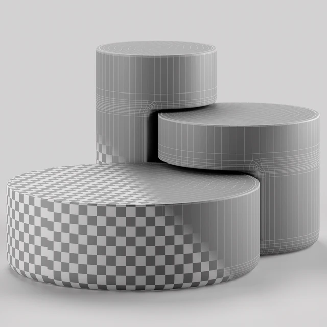 Levels Set of 3 Nesting Tables by Dan Yeffet &  Lucie Koldova — Скачать